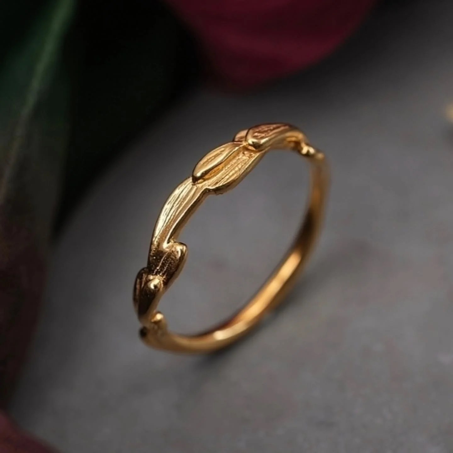 These three rings, in recycled 9ct yellow gold, can currently be found at HARVEST: Contemporary Craft Fair in Edinburgh. They feature tiny, hand formed petals, carefully layered to create complex yet minimal designs. 

The full collection ranges from