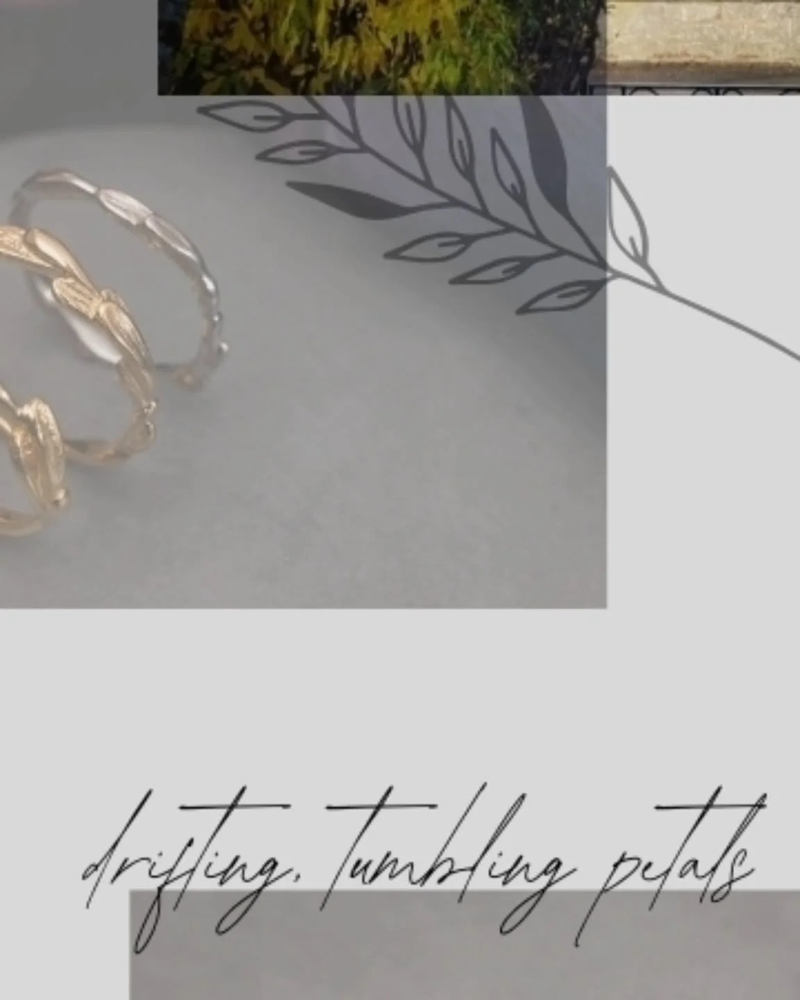 Carefully considered petal placements bring a sense of movement to each piece