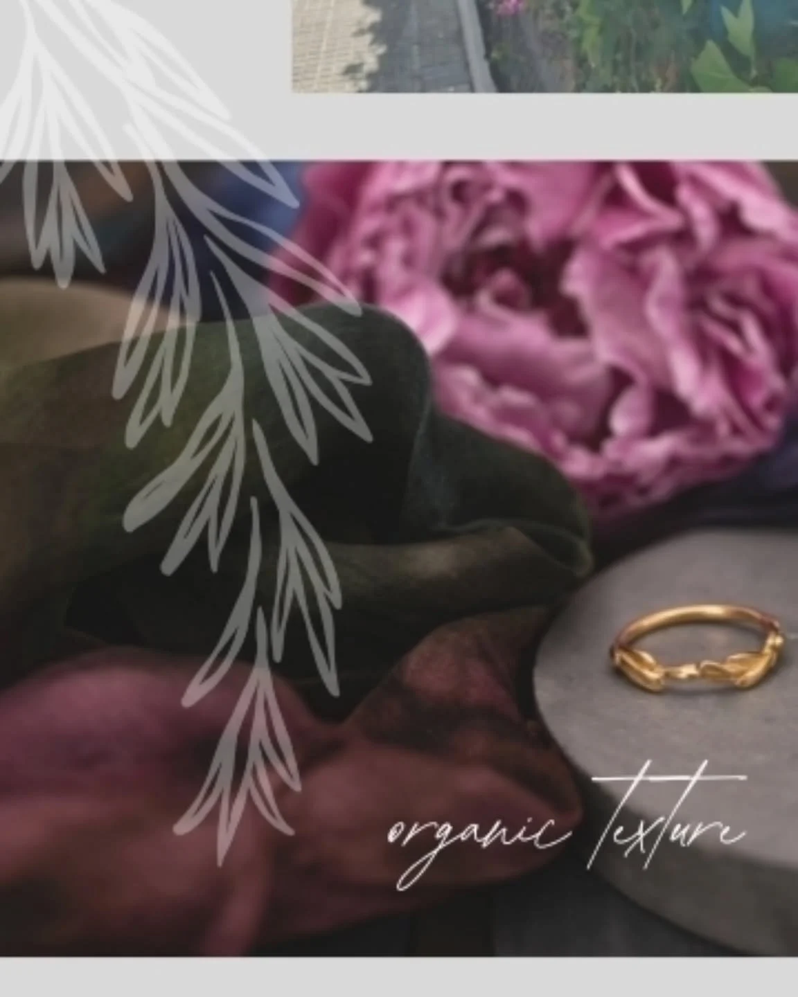 Contrasting textures and organic forms are constant design principles behind each piece