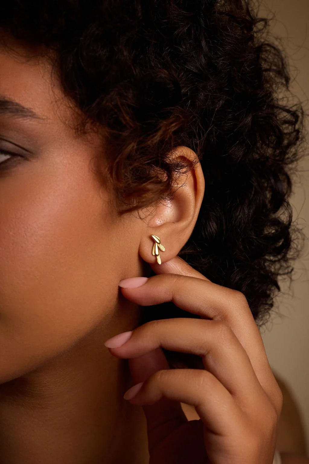 CONFETTI - cascading petal earrings - 9ct gold