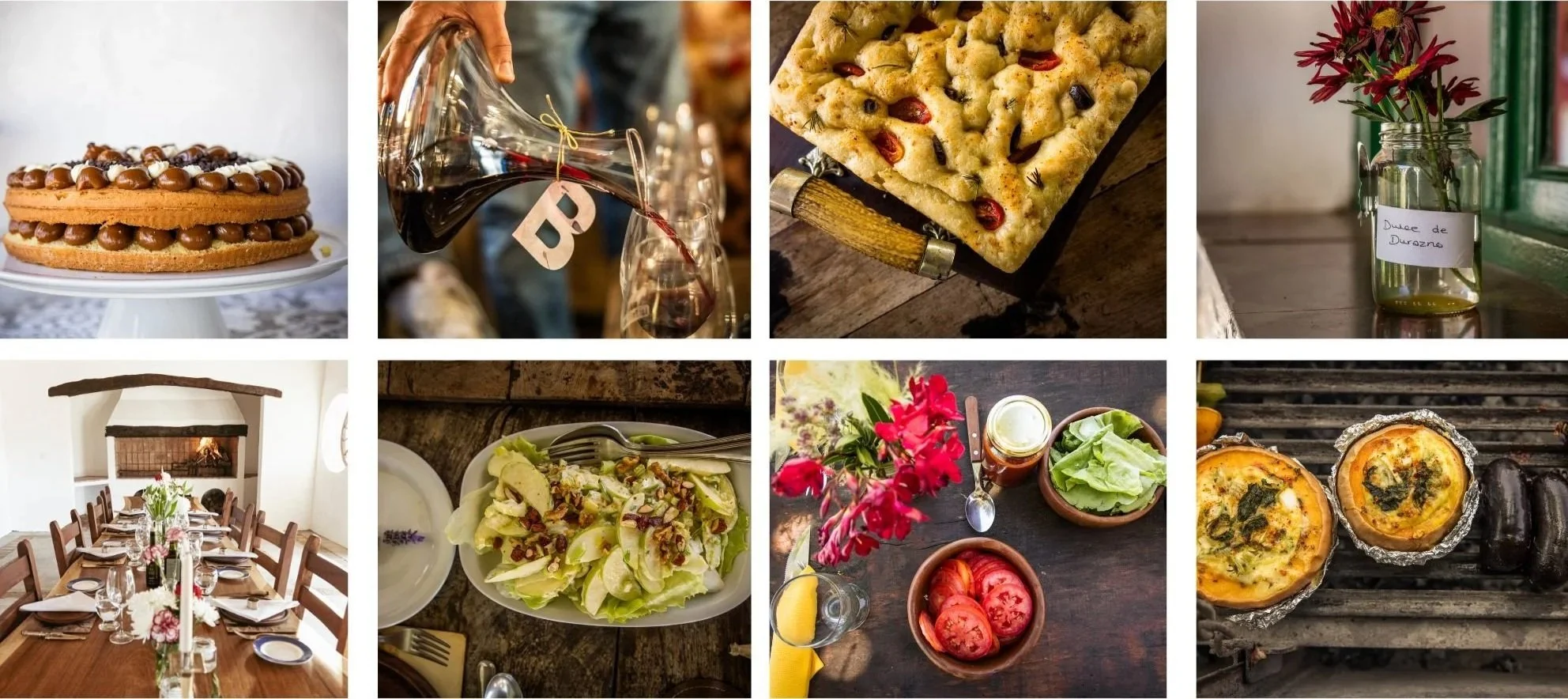 A selection of Argentine food, wine and traditional argentine meals
