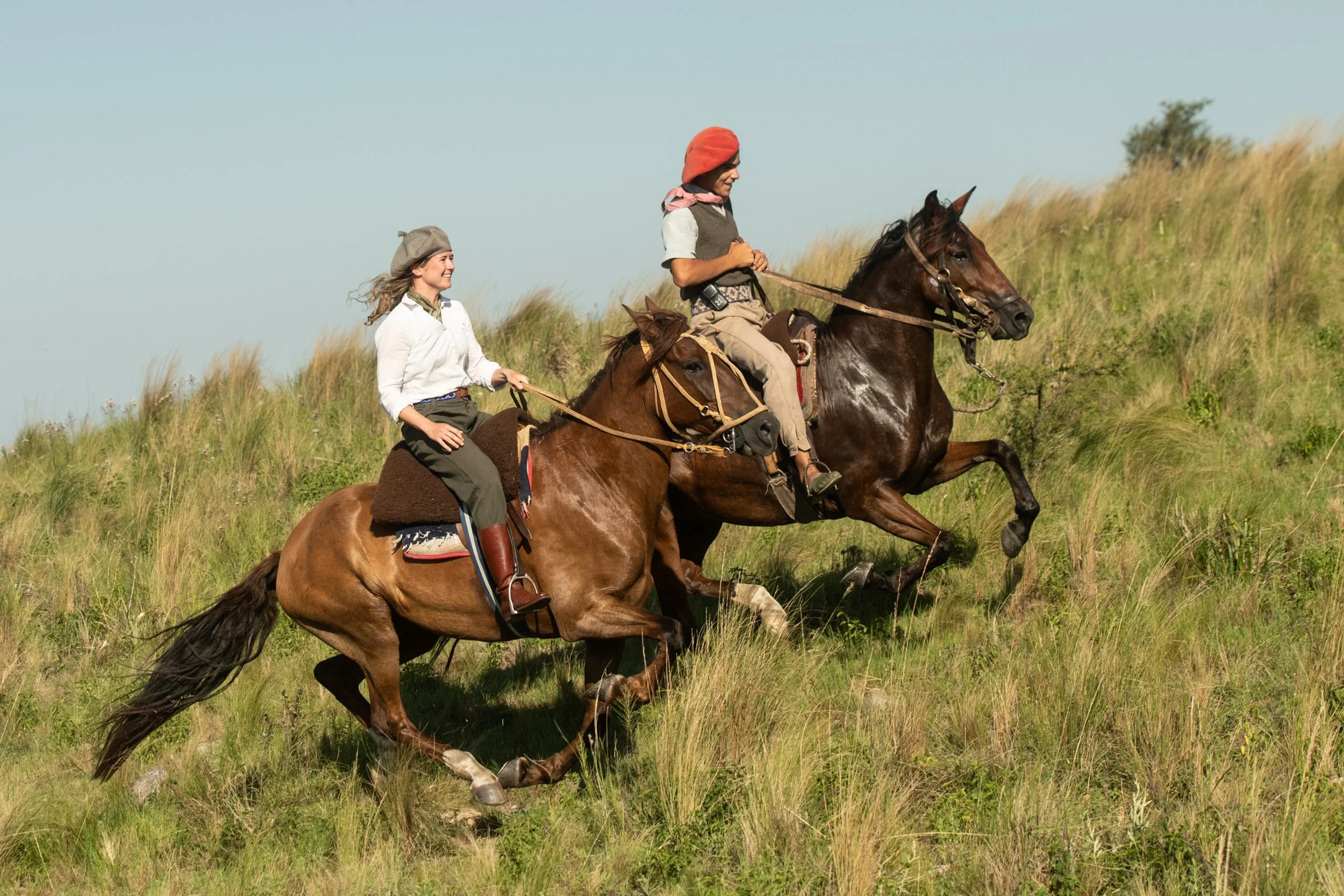 Galloping up the hills of Estancia Los Potreros