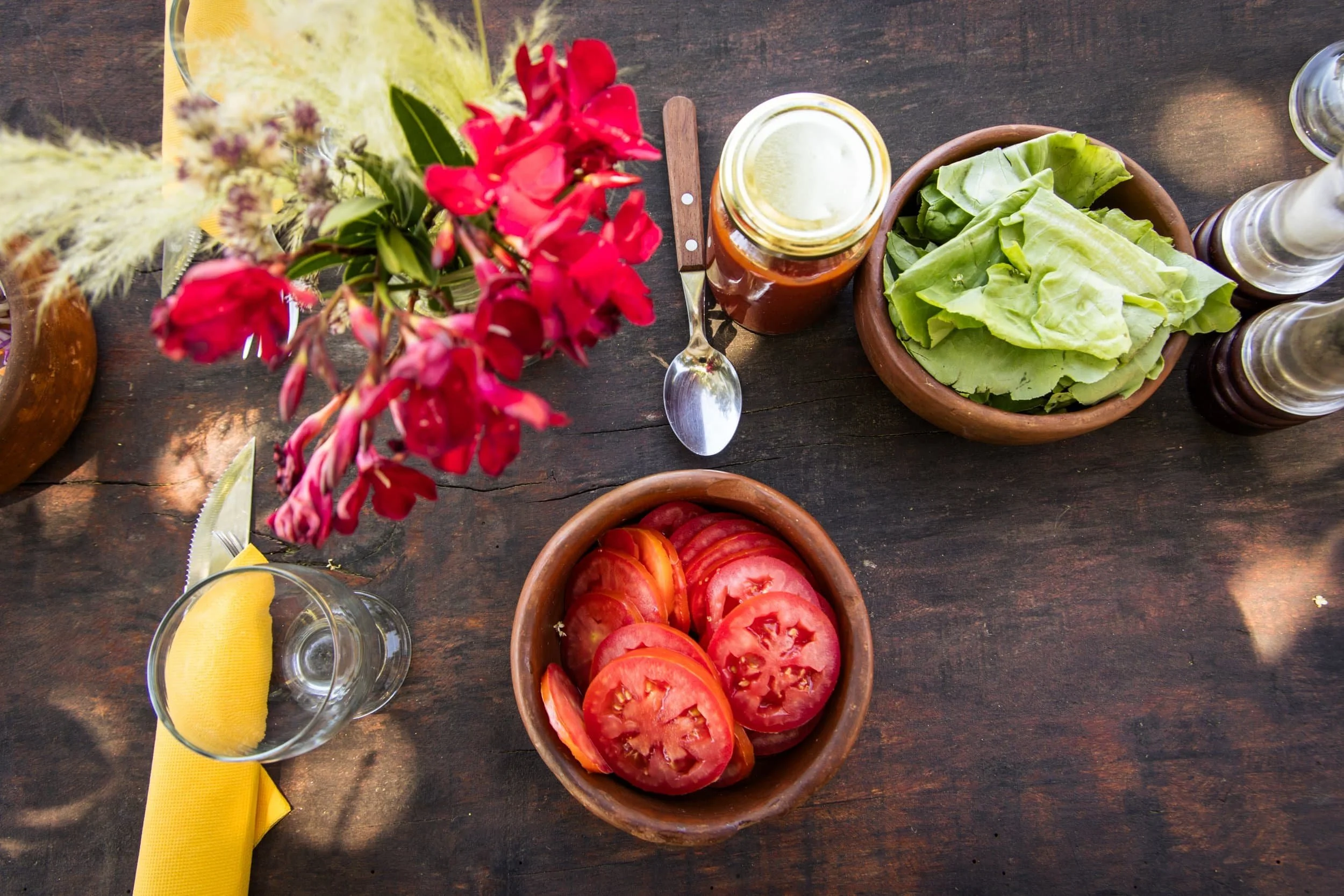 Salads and Sides for a Picnic Lunch on the estancia