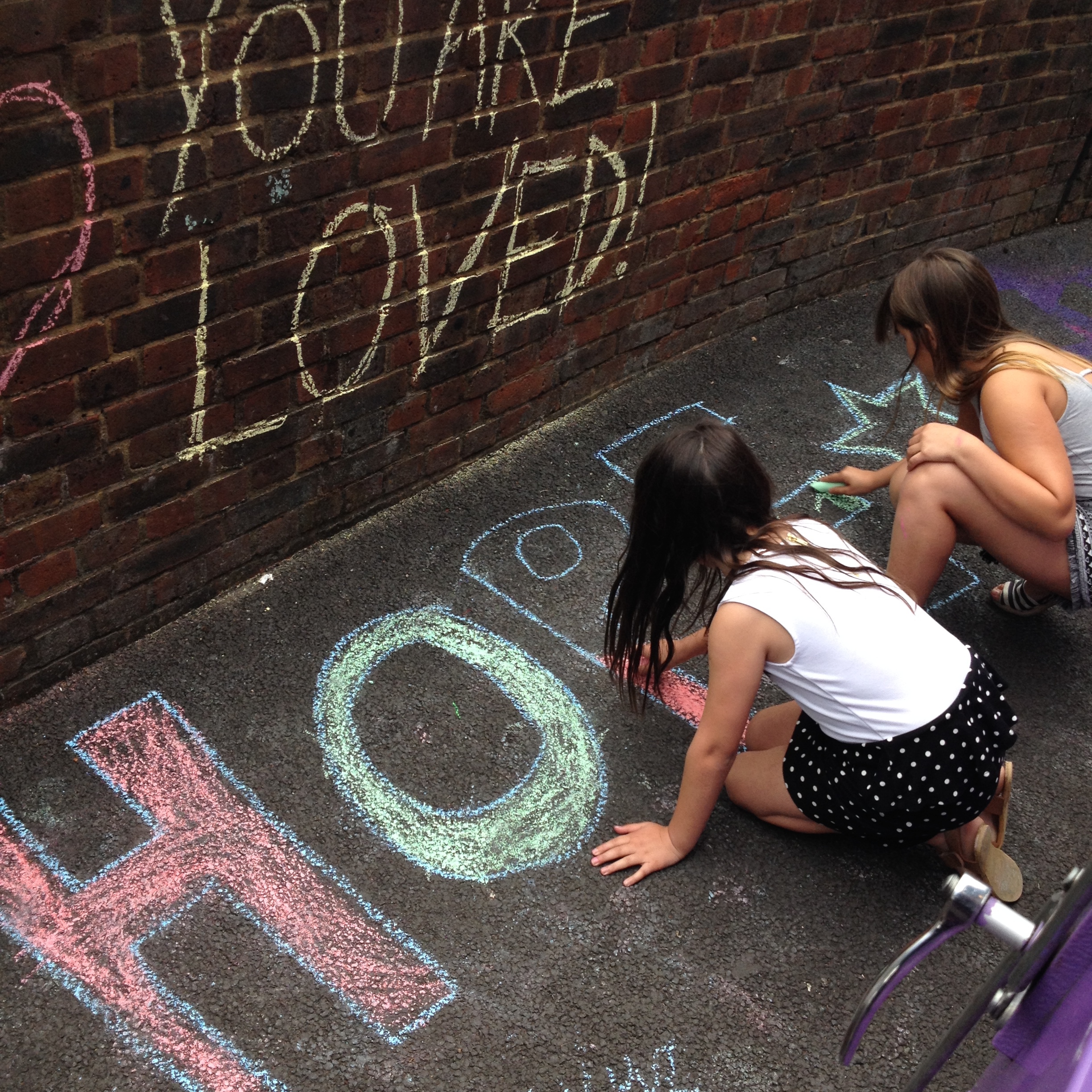 leaving positive messages in Gipsy Hill for the community to find