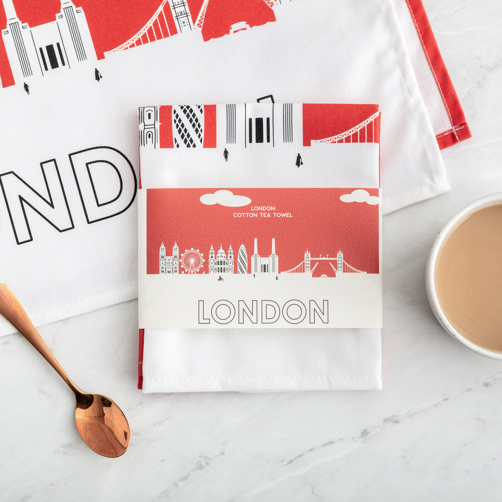 London Tea Towel Folded Snapdragon Designs.jpg