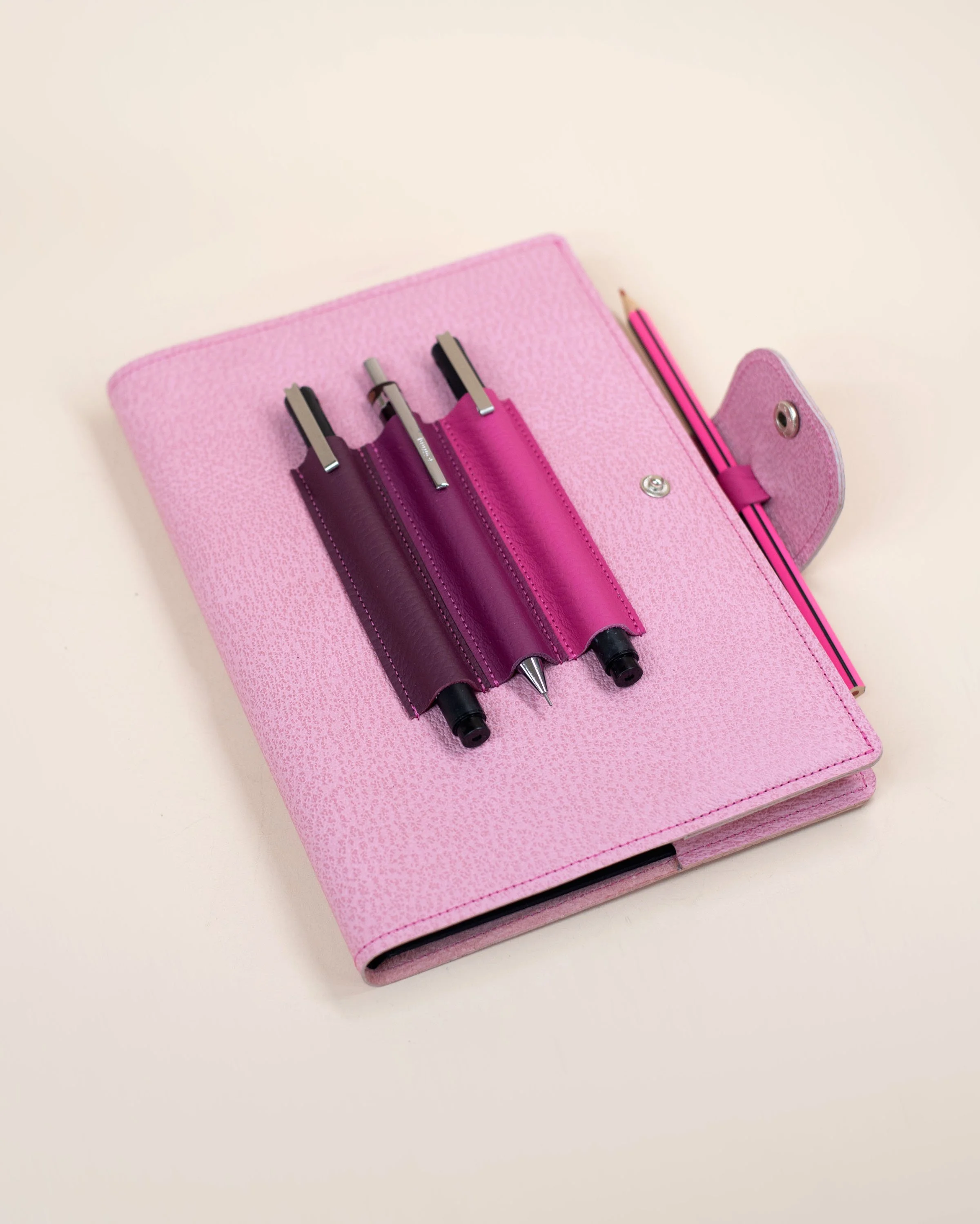 Jo Gill Pink Leather Note Book.jpg