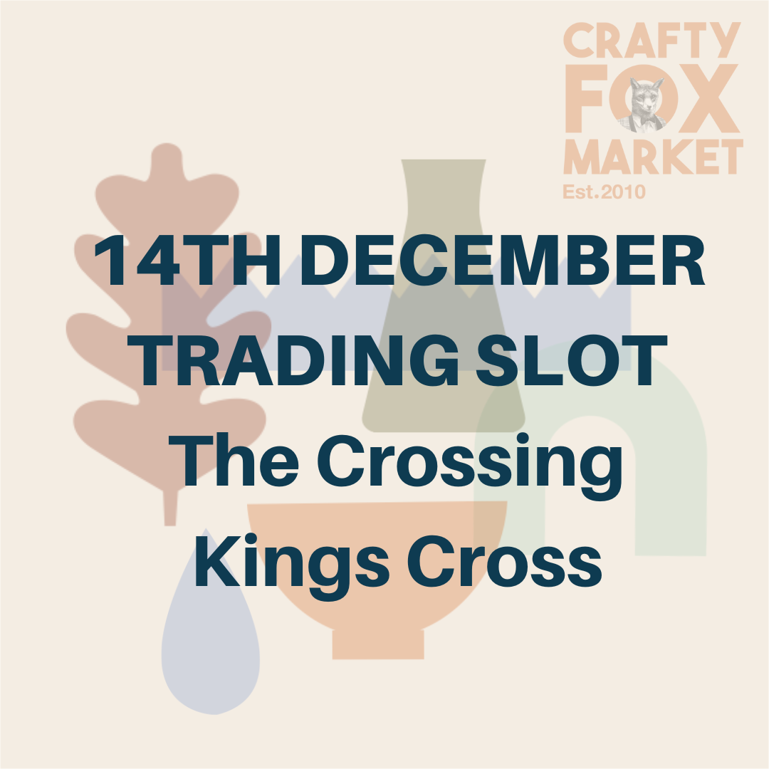 Trading slot for Crafty Fox Market on Sunday 14th December at The Crossing