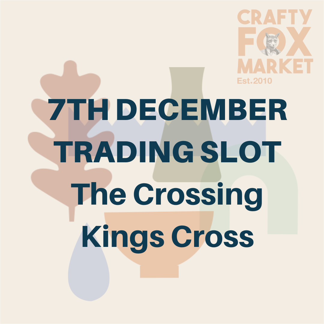 Trading slot for Crafty Fox Market on Sunday 7th December at The Crossing