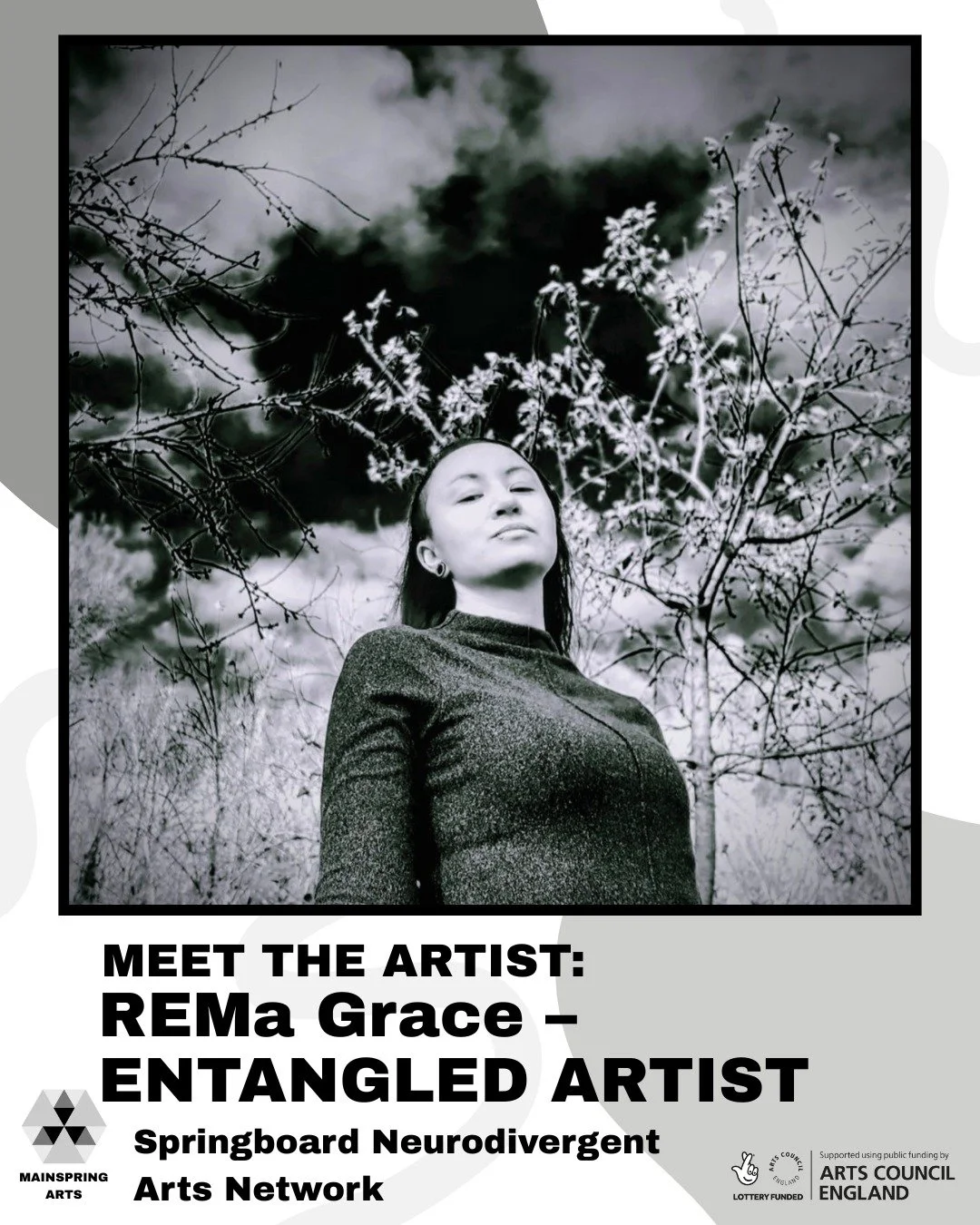 📣 To celebrate the launch of Springboard Neurodivergent Arts Network, we've commissioned three exciting neurodivergent artists/collectives to make new work... 📣

Next up we have REMa Grace - Entangled Artist.

REMa Grace (she/they) is a Cumbrian-Fi