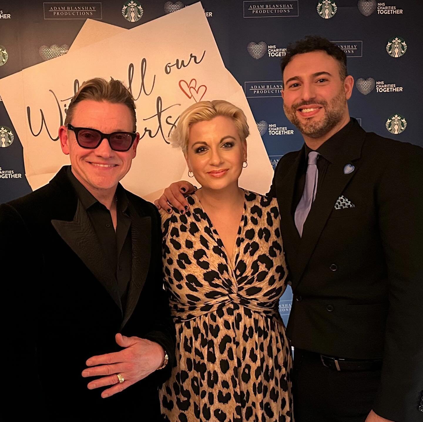 Fabulous to celebrate our #NHS last night at the #withallourheartsgala, produced by my friend @ablanshay1 and his team @adamblanshaypro alongside the wonderful creative team of @arlenephillips @robmadge02 &amp; @brindmatthew 💙 lovely to share the ev