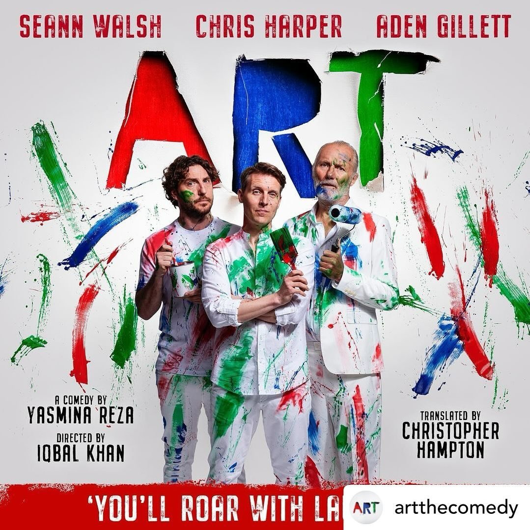 Don&rsquo;t miss TVA&rsquo;s charm personified, @harpsichordi (Chris Harper) in the new UK Tour of the the hit play @artthecomedy - coming to a theatre near you soon 🎭🎨🖼️💜

Posted @withregram &bull; @artthecomedy The smash hit comedy ⬜️ ART ⬜️ re
