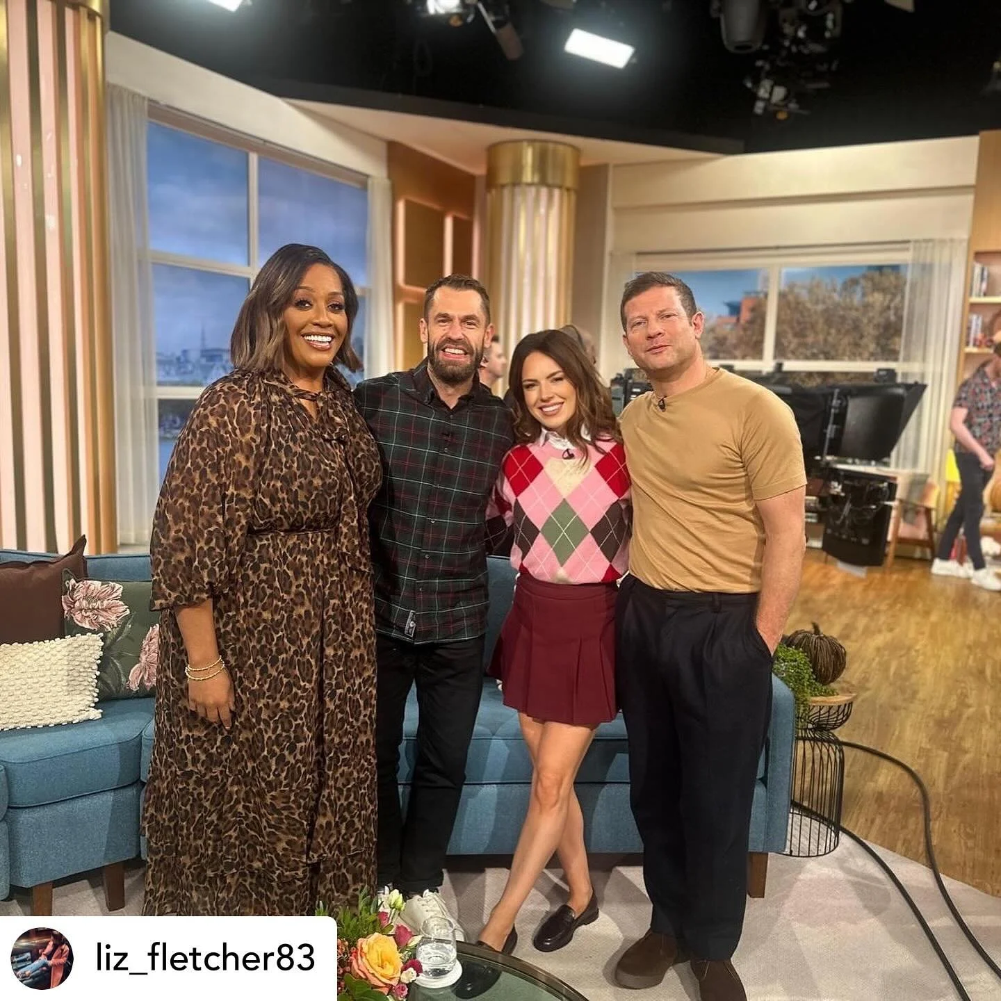 Did you see TVA&rsquo;s @liz_fletcher83 &amp; @kelvin_fletcher on @thismorning earlier today, discussing @fletchersonthefarm ? If not, catch up via @itvxofficial 📺🐷🐄🐴🐑🐖🐔🐐🎙️💜

Posted @withregram &bull; @liz_fletcher83 Always wonderful to cha