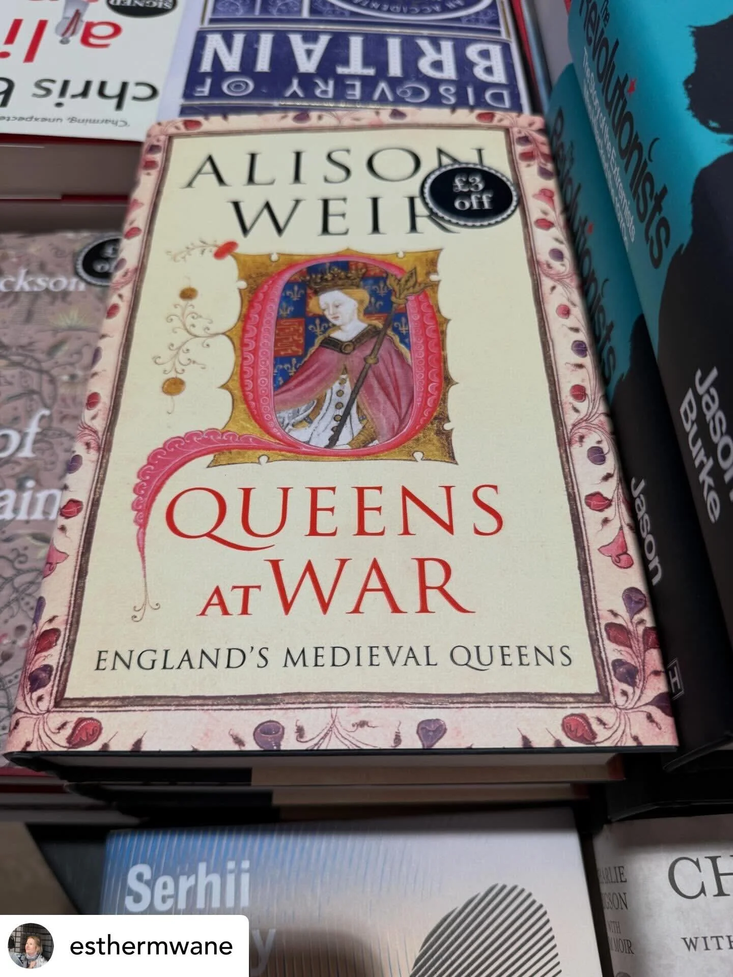 An exciting historical narration from TVA&rsquo;s @esthermwane @wfhowes @audible_uk 📖💜

Get @reshare_app &bull; @esthermwane Audiobooks in the wild!  As always I was thrilled to read for @alisonweir.historian for @wfhowes with thanks to @agentdaech