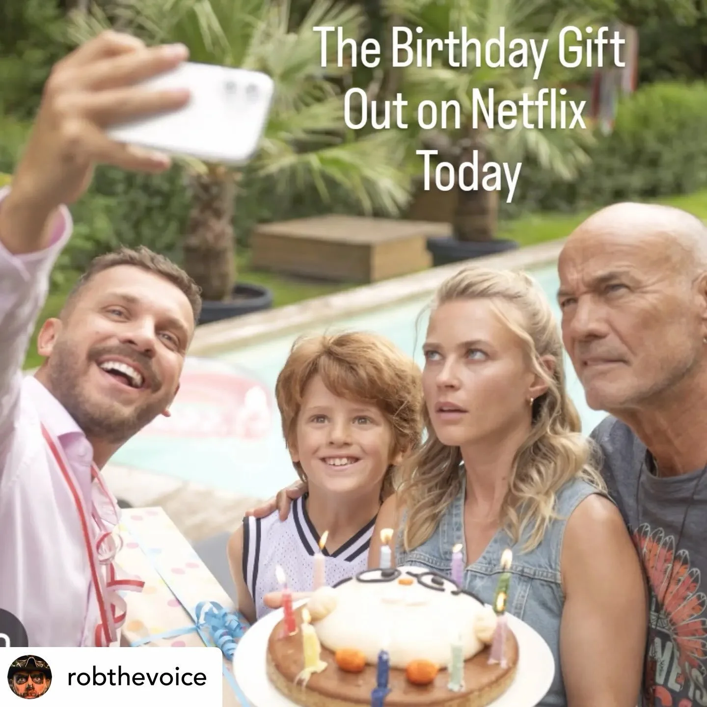 An excellent new dubbing film release from TVA&rsquo;s @robthevoice @the_vsi_group @meganelainecarter @jesslouisee23 @netflixuk @netflix 🎭📺🎧🎙️🎂💜

Get @reshare_app &bull; @robthevoice Had great fun working on the English dub of this hilarious Ge
