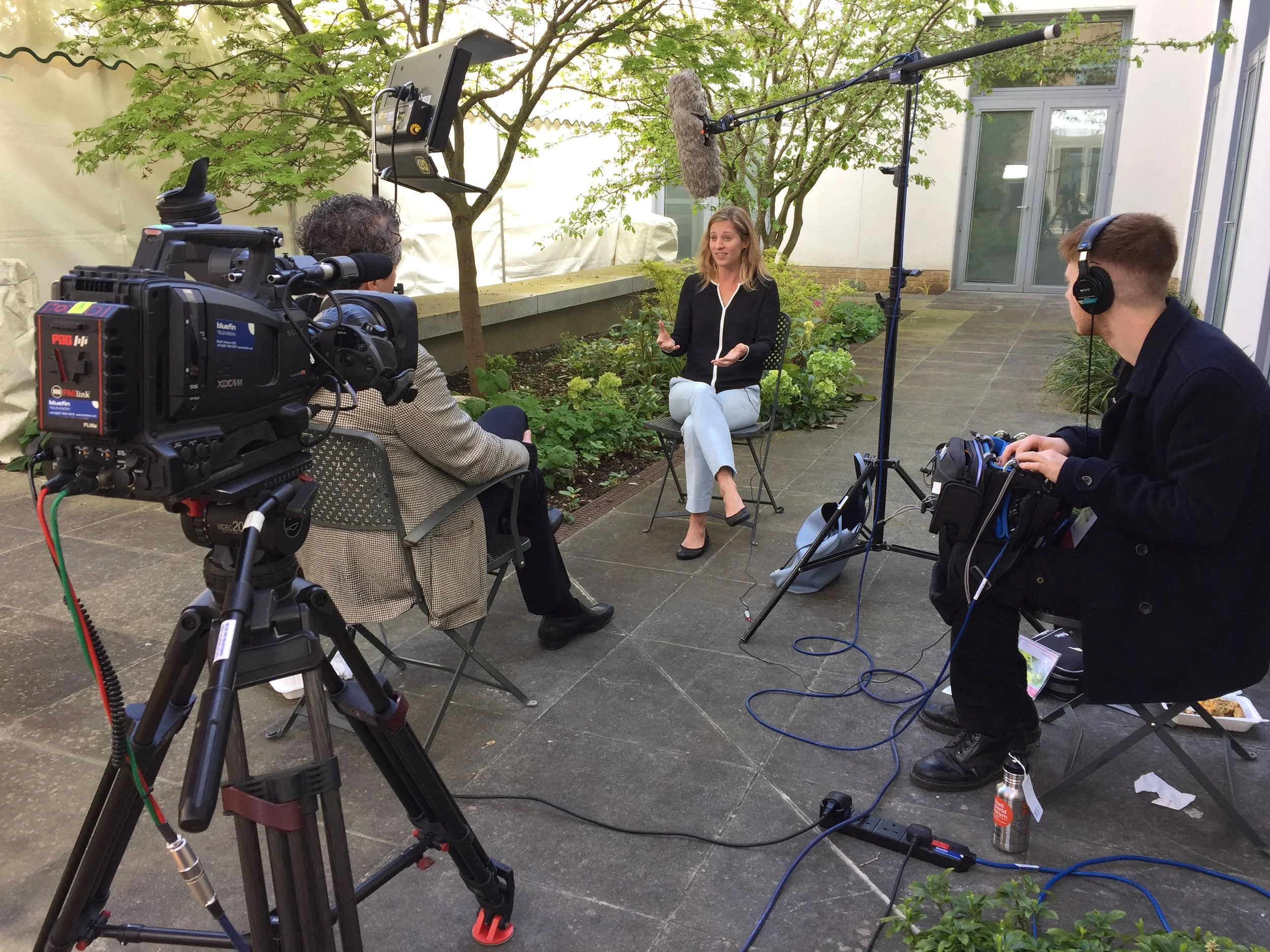 filming at the Skoll Foundation Symposium in Oxford