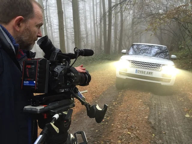 Sony F55 filming at Land Rovers off-road Centre