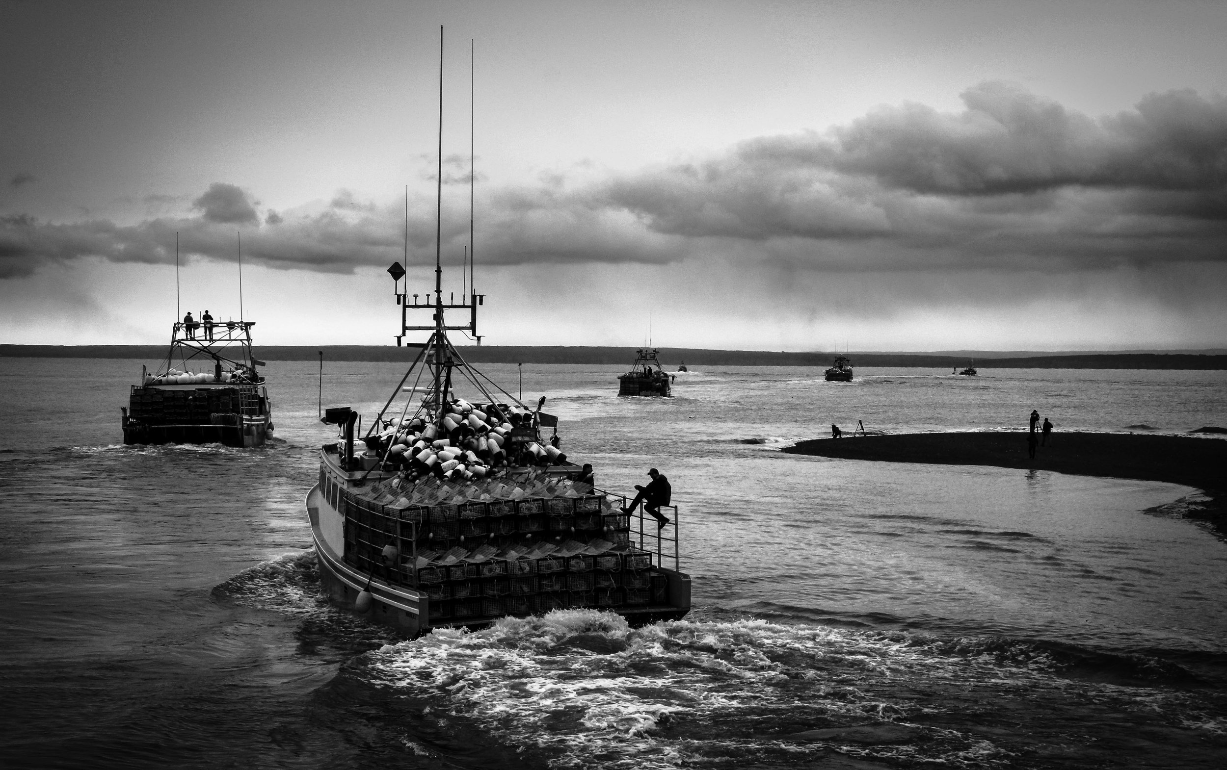 Fishing for Lobster, last sail for the season