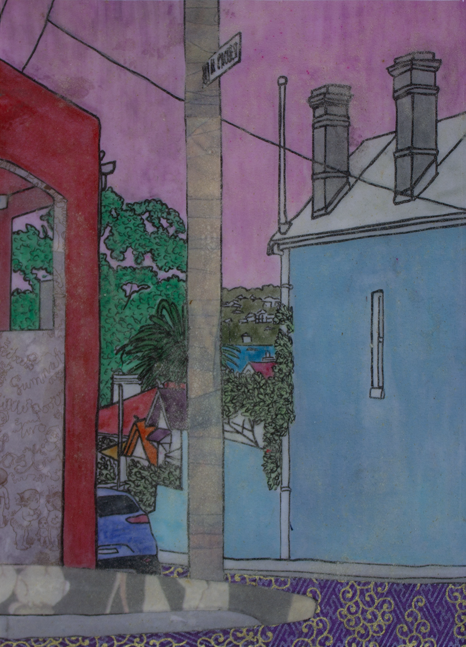 Balmain Baby (glimses of harbour) 12.5x17.5cm