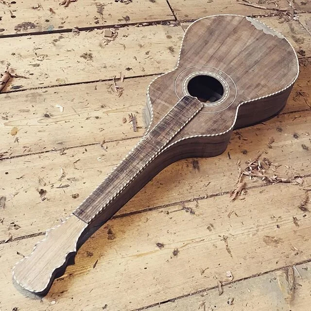 A question of nomenclature:
With 4 strings and 20&quot; scale, is this a Hawaiian Tenor Guitar.... Or... A Tenor Hawaiian Guitar?
#rosetta 
#koa 
#luthier
