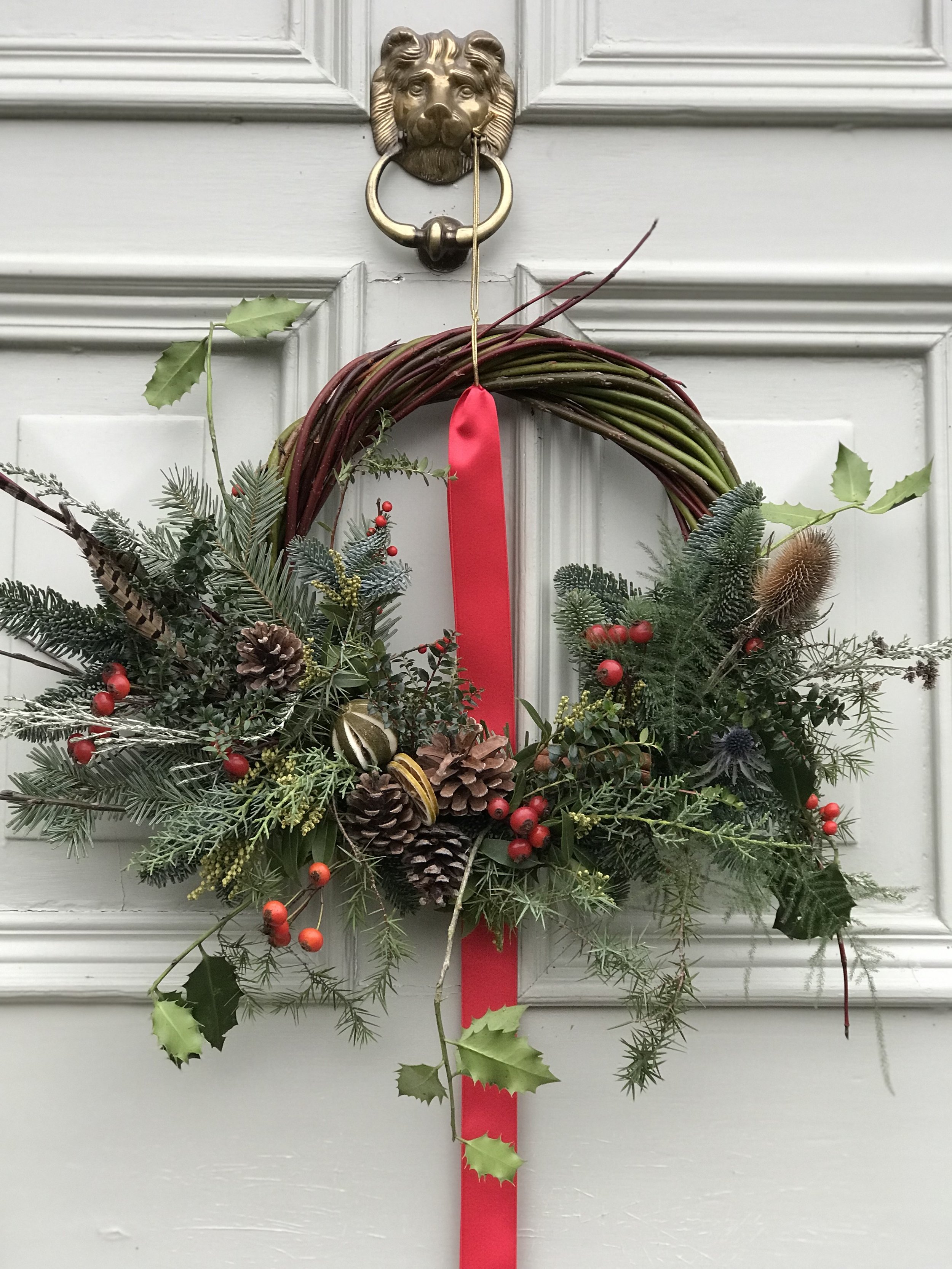 British Grown Willow Luxury Wreath