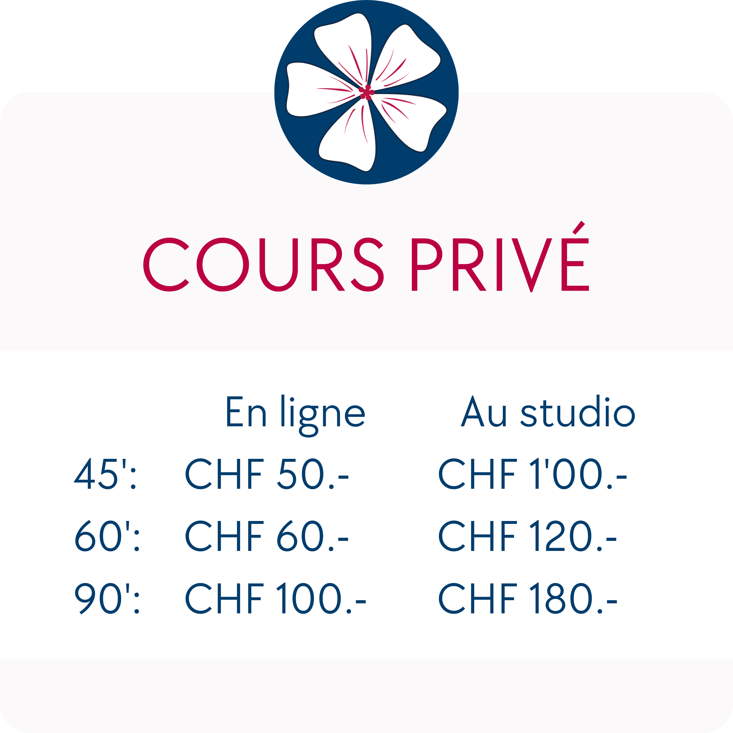 Cours Privé ou Duo