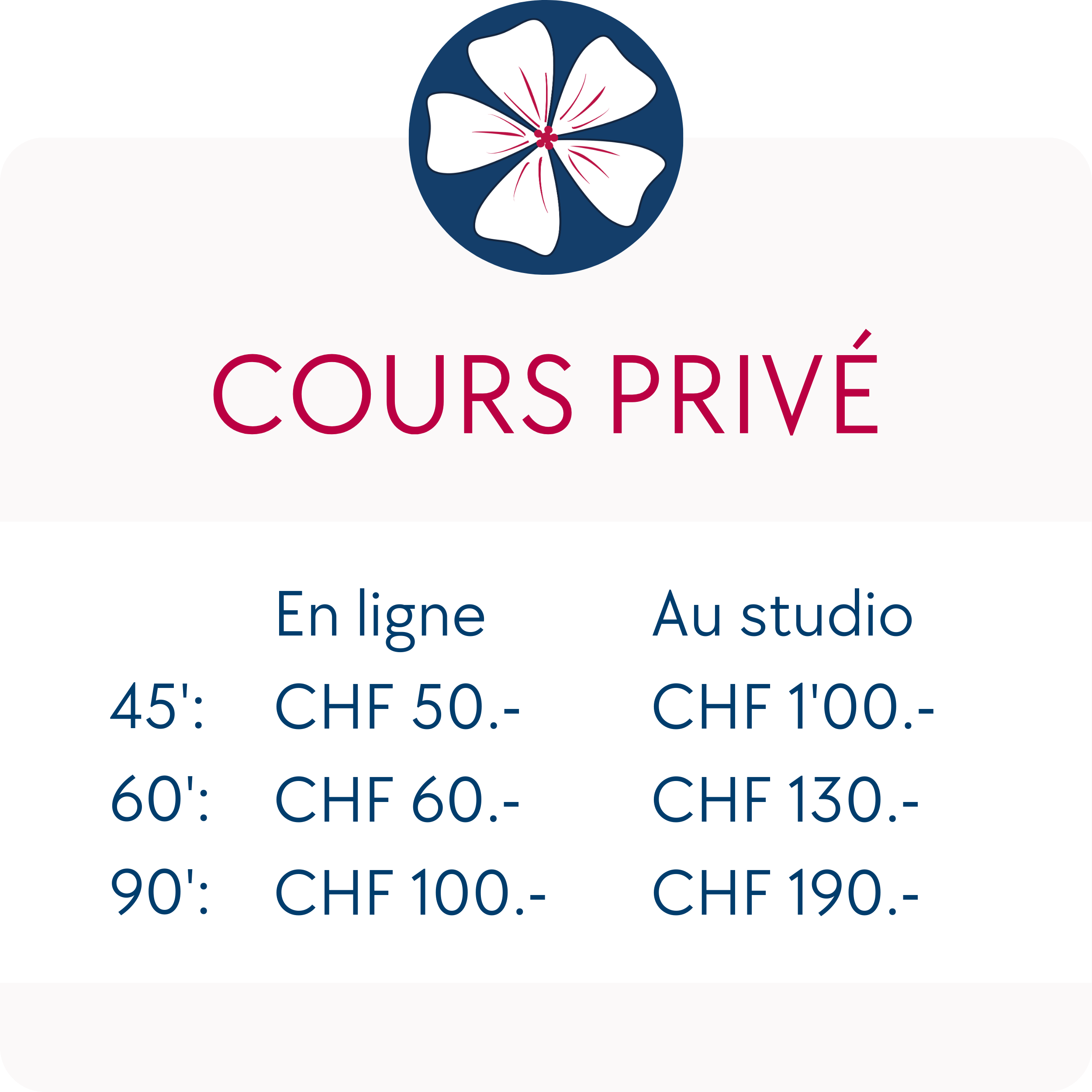 Cours Privé ou Duo