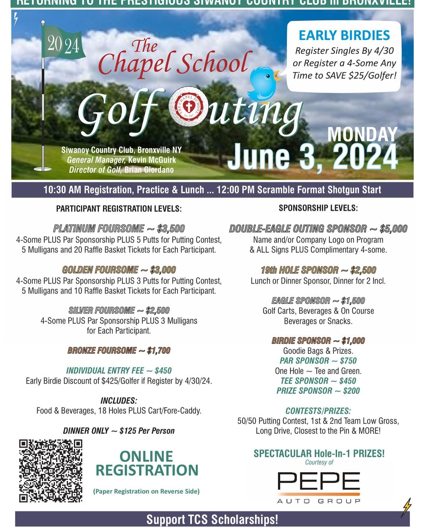 Looking for golfers and sponsors! Join Us ⛳️🎉!