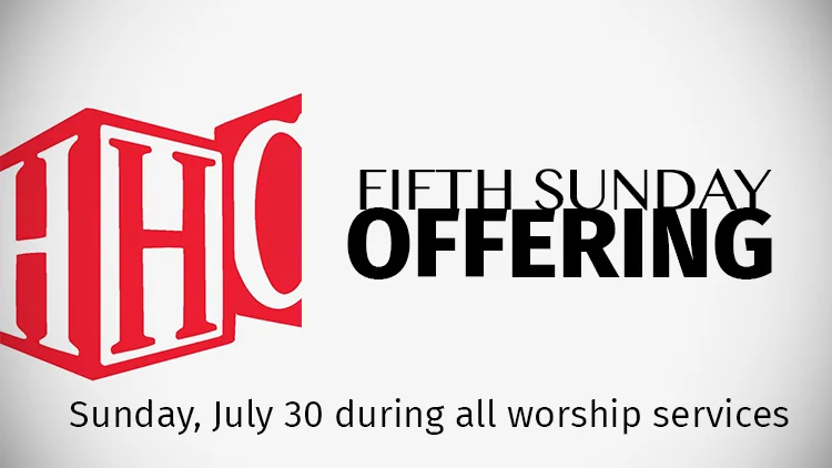 Holston Home Fifth Sunday Offering