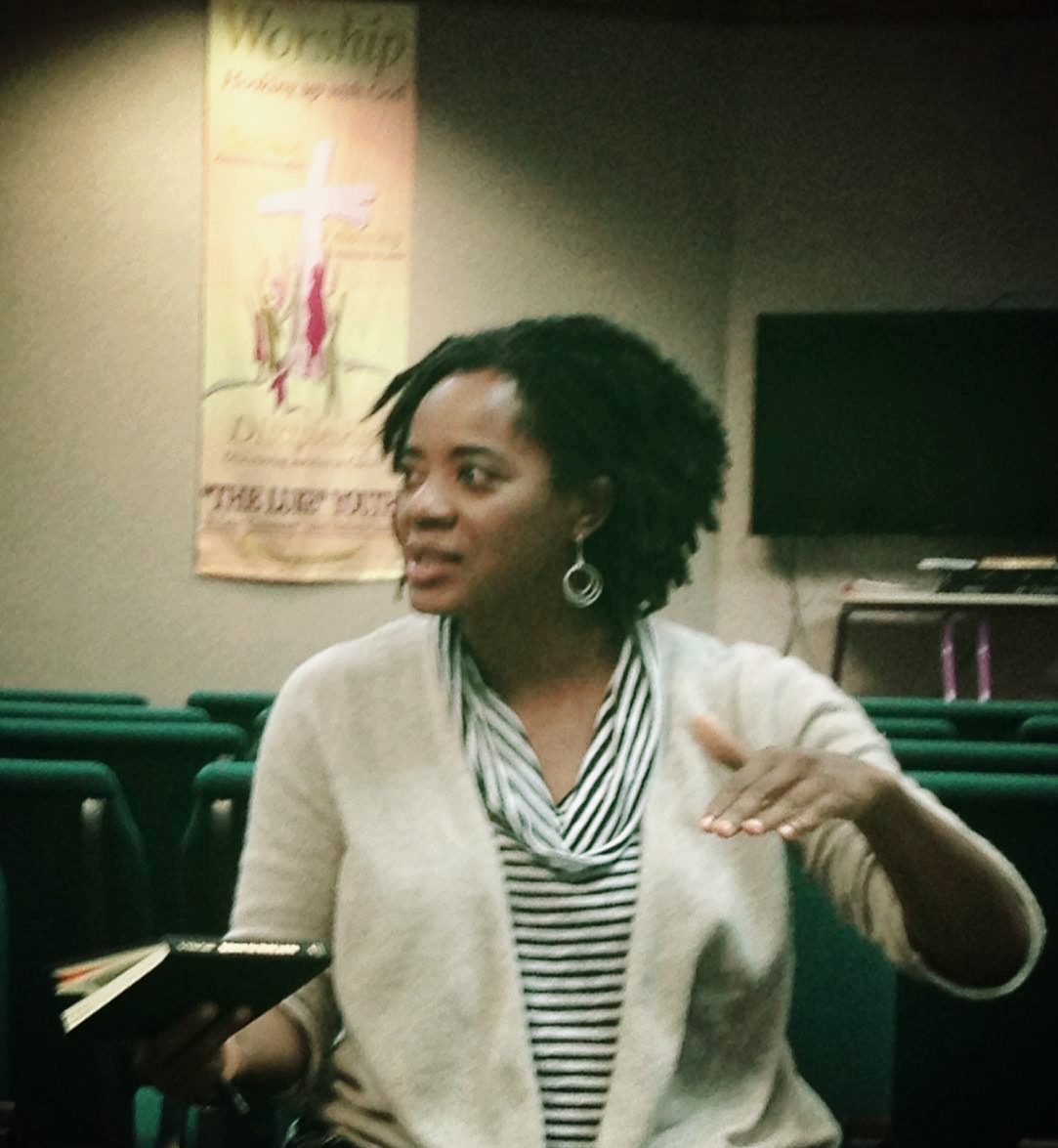 Dr. Ards facilitating the P-SAM literary salon on Ta-Nehisi Coates’ book, Between the World and Me.