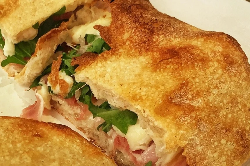 A delicious toasted sandwich from Sapora