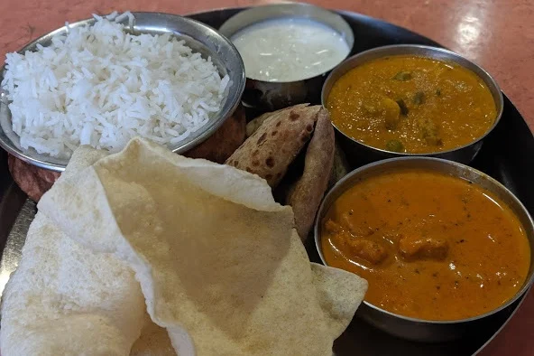 Delicious curry from the Banana Leaf