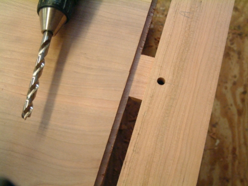 Dry-fit to mark for dowel pins