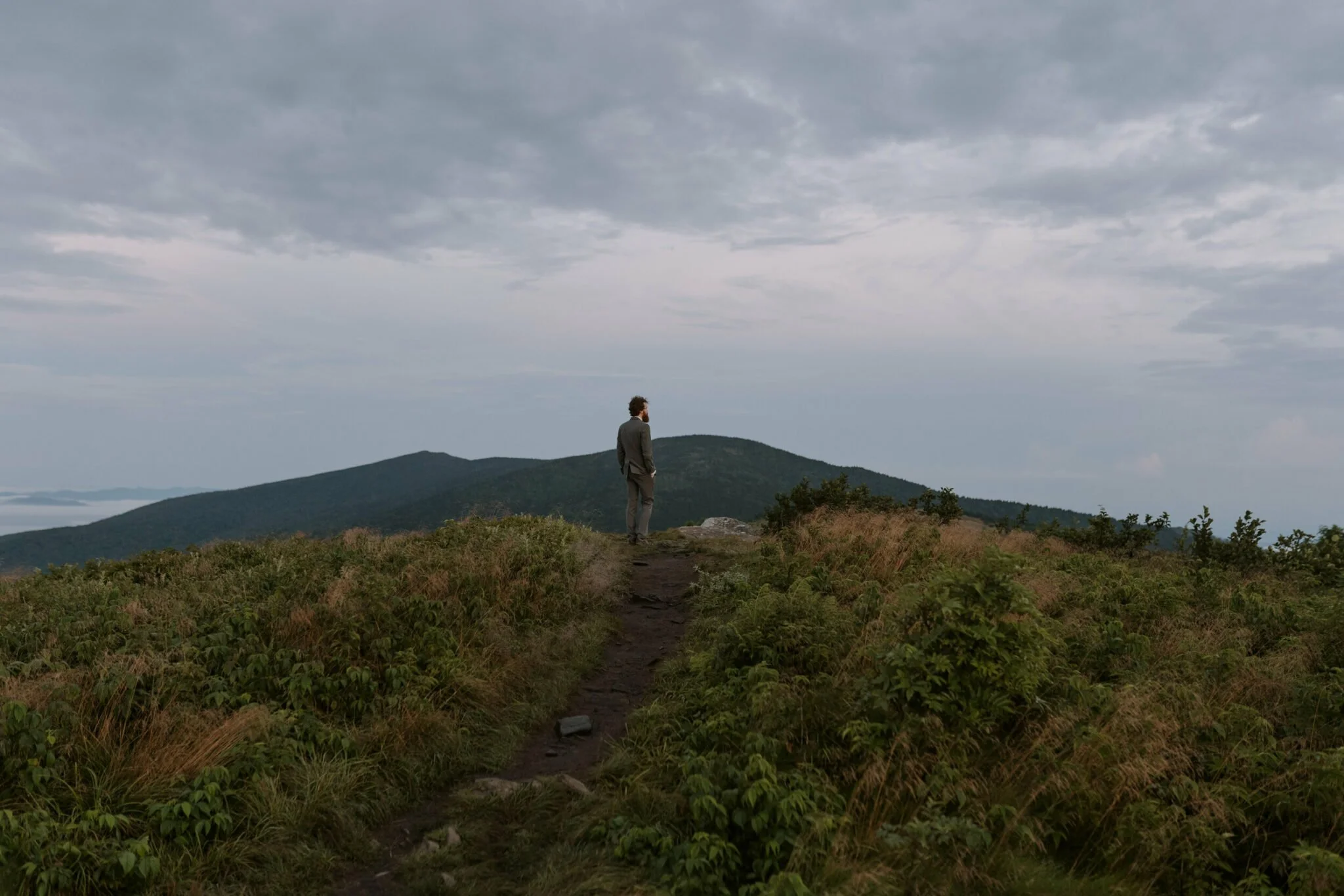 Blue Ridge Mountain Elopement Groom Landscape 4.jpg