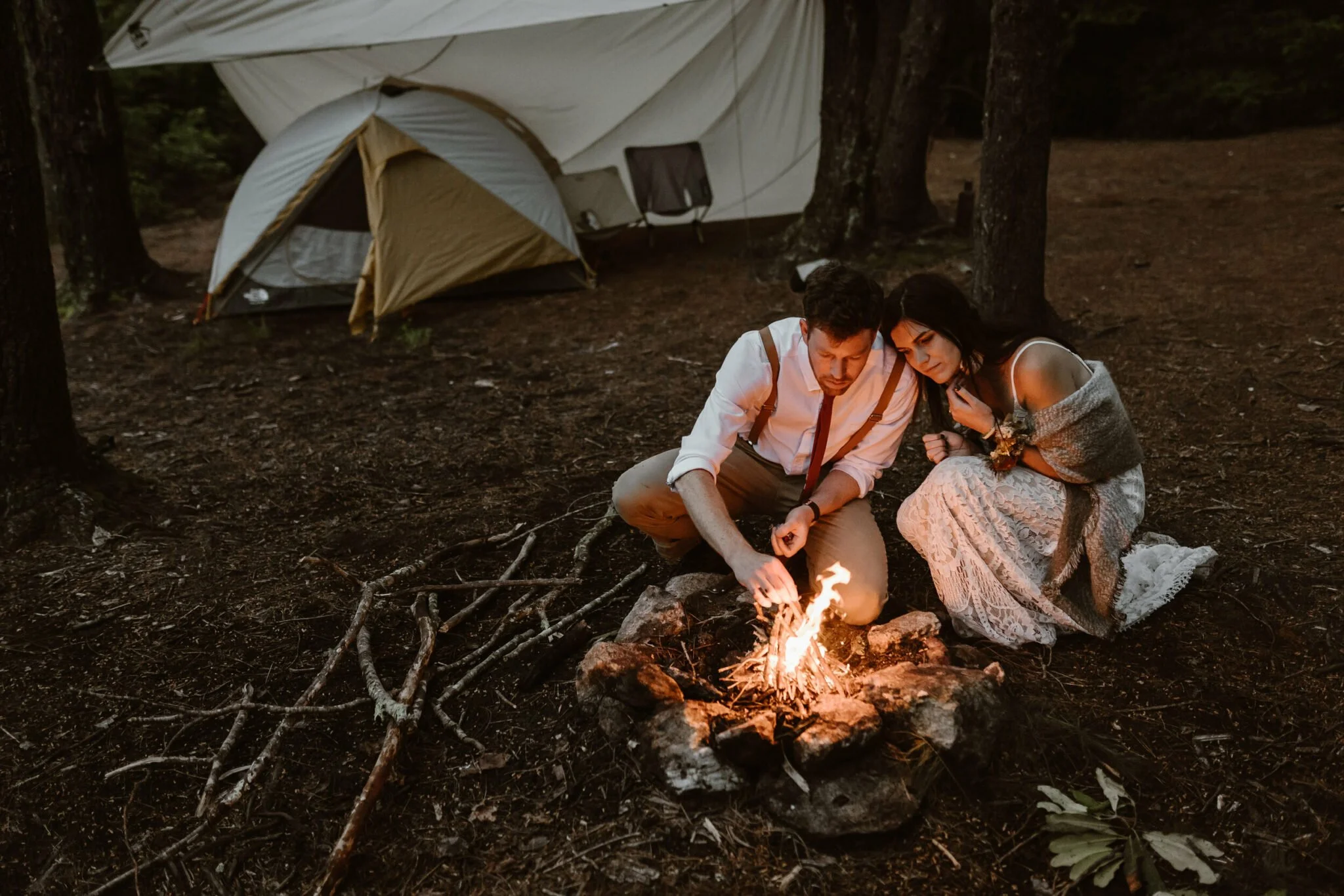 North-Carolina-Forest-Elopement-Campfire-3.jpg