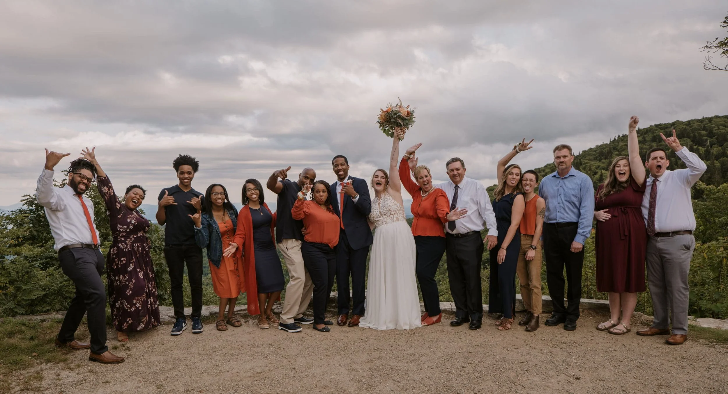 North Carolina Adventure Elopement Buck Spring Gap Group Photo.jpg