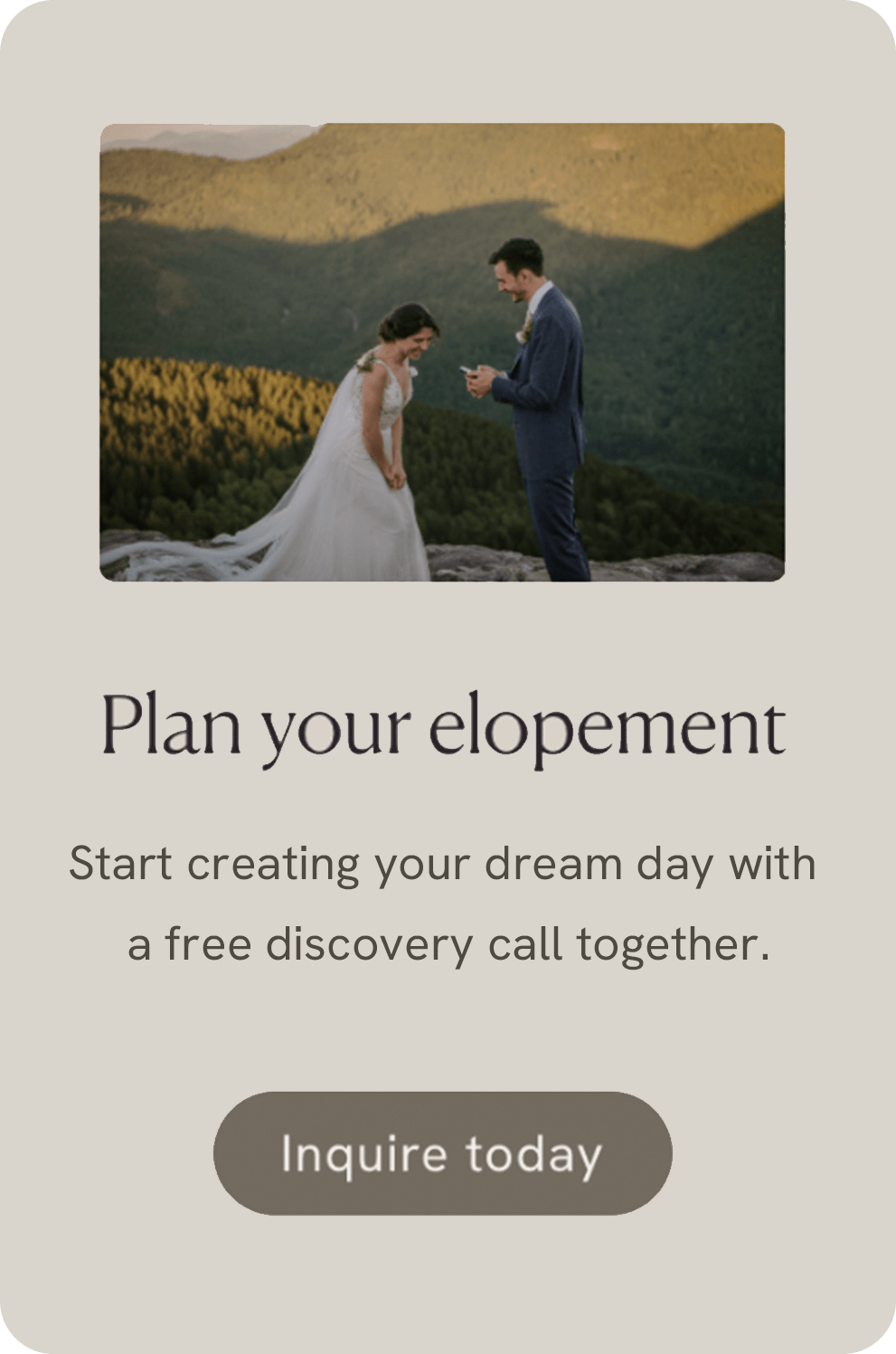 Plan Your Elopement with Evergreen Era Film & Photo