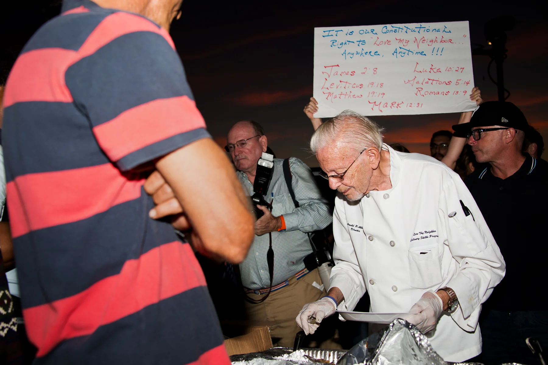 Controversy on Fort Lauderdale Beach: Arnold Abbott & Love Thy Neighbor Feed the Homeless
