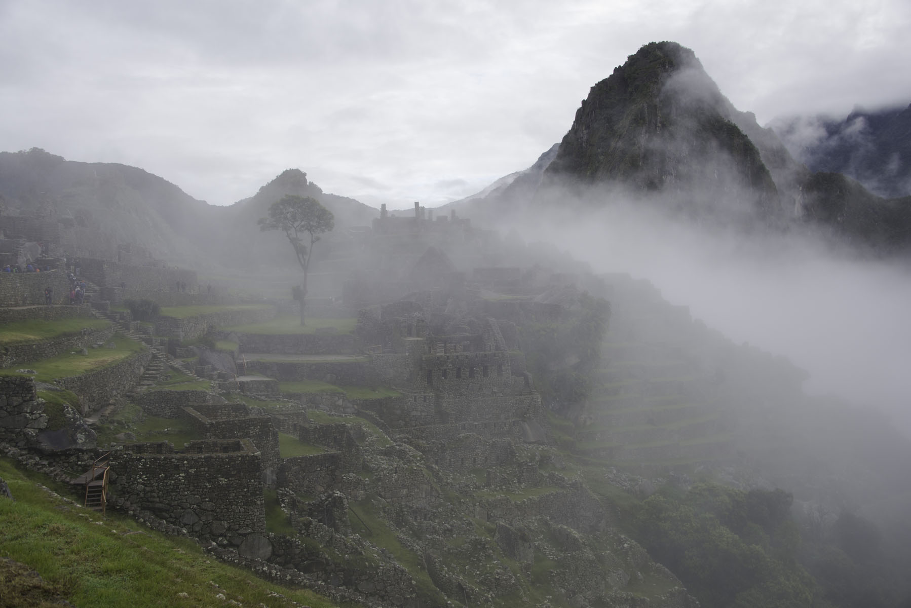 Fog Covering Machu Picchu