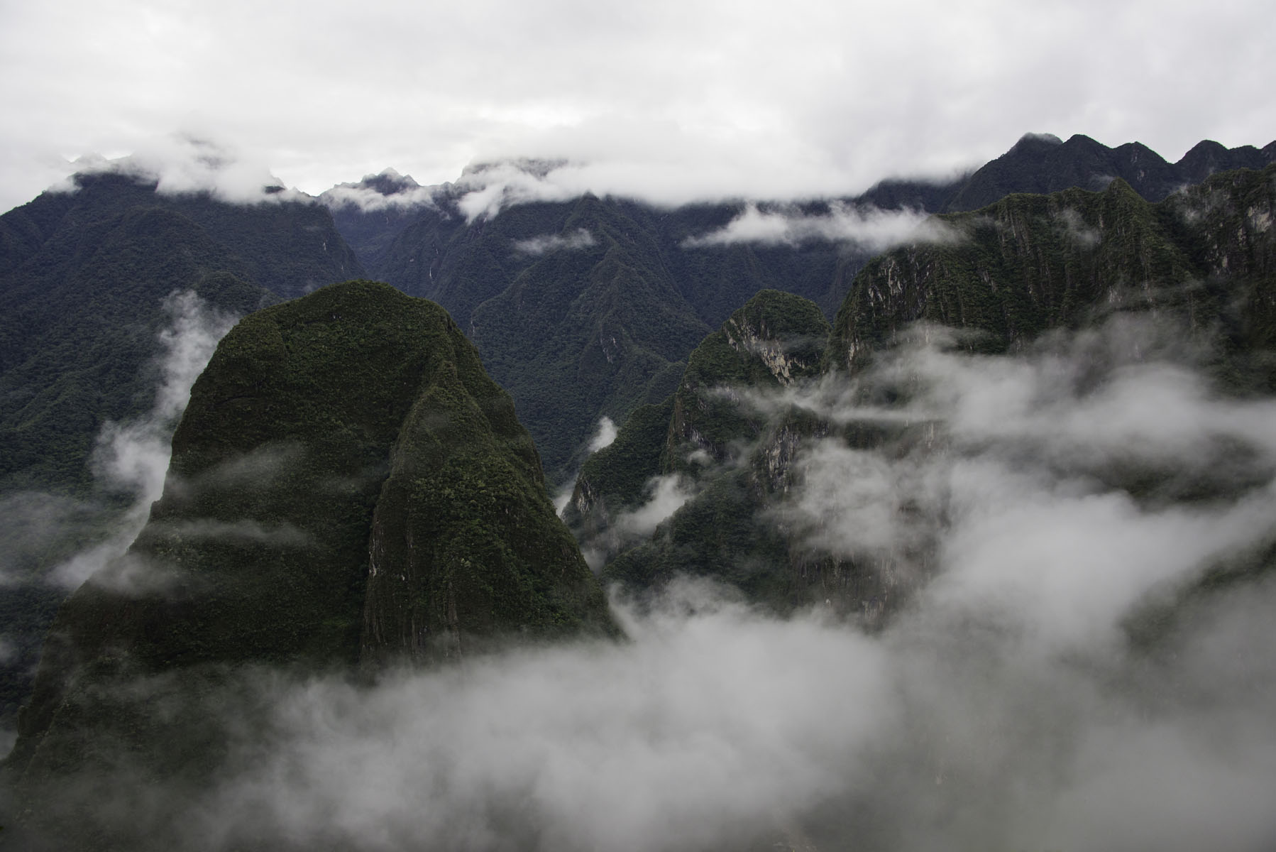 Andes Mountains in the Clouds