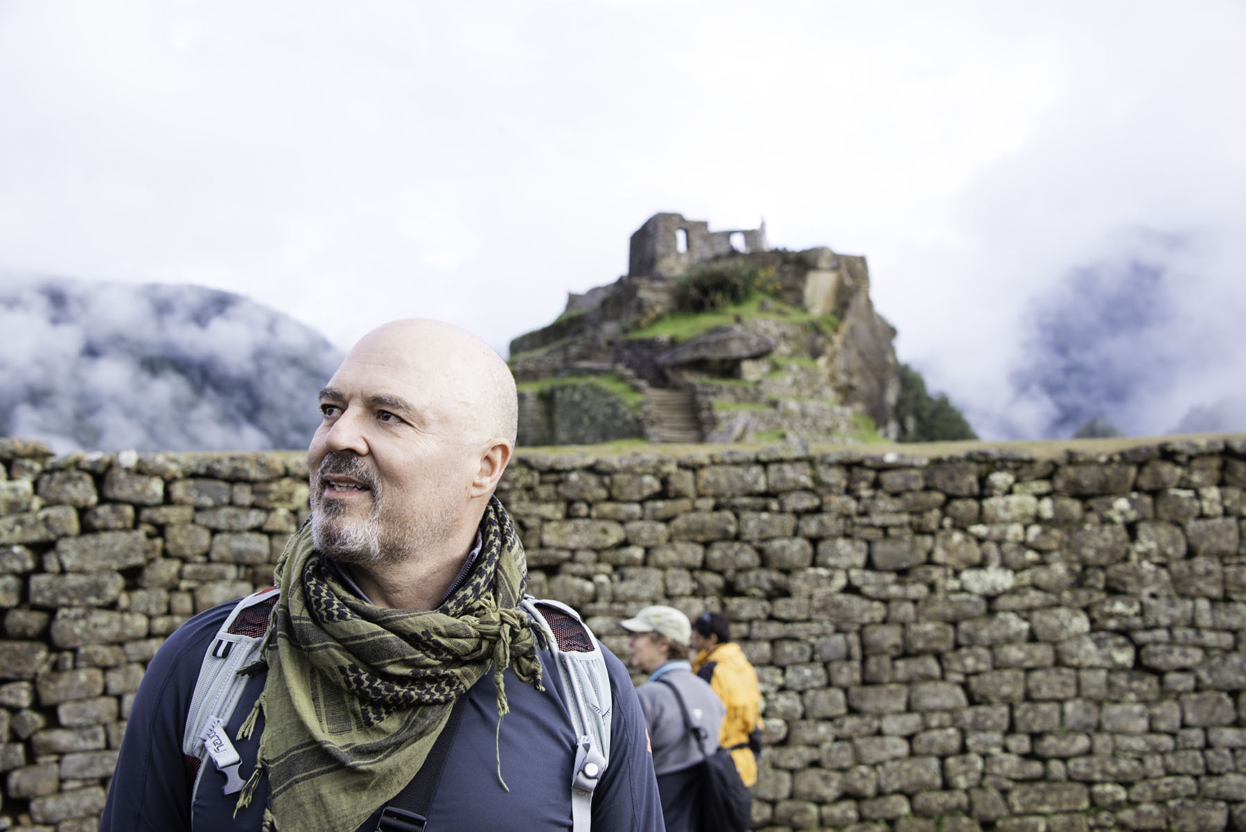 Hiker Admiring Machu Picchu