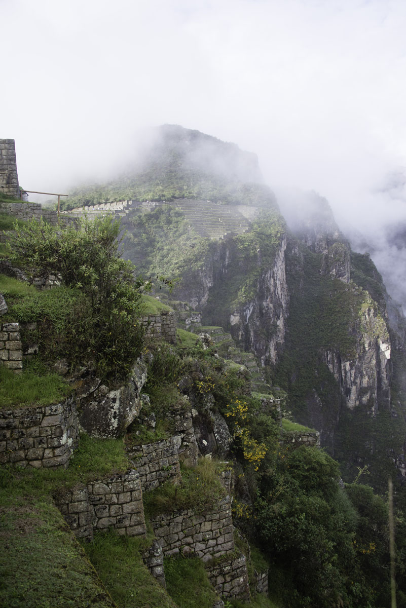Fog Covered Mountains at Machu Picchu