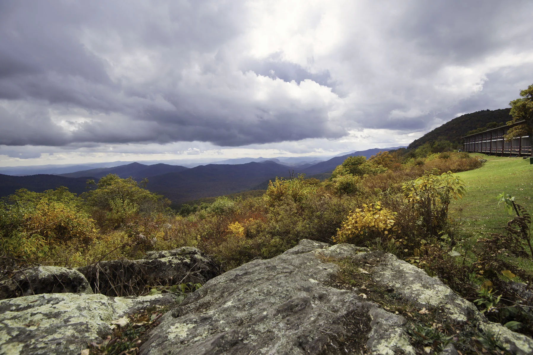 Pisgah Inn View of Smoky Mountains on Blue Ridge Parkway