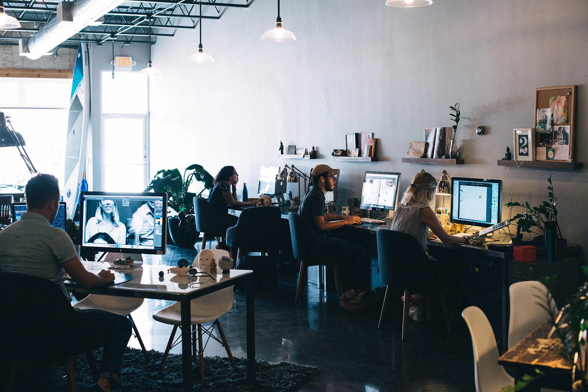 graphic designers working at computers