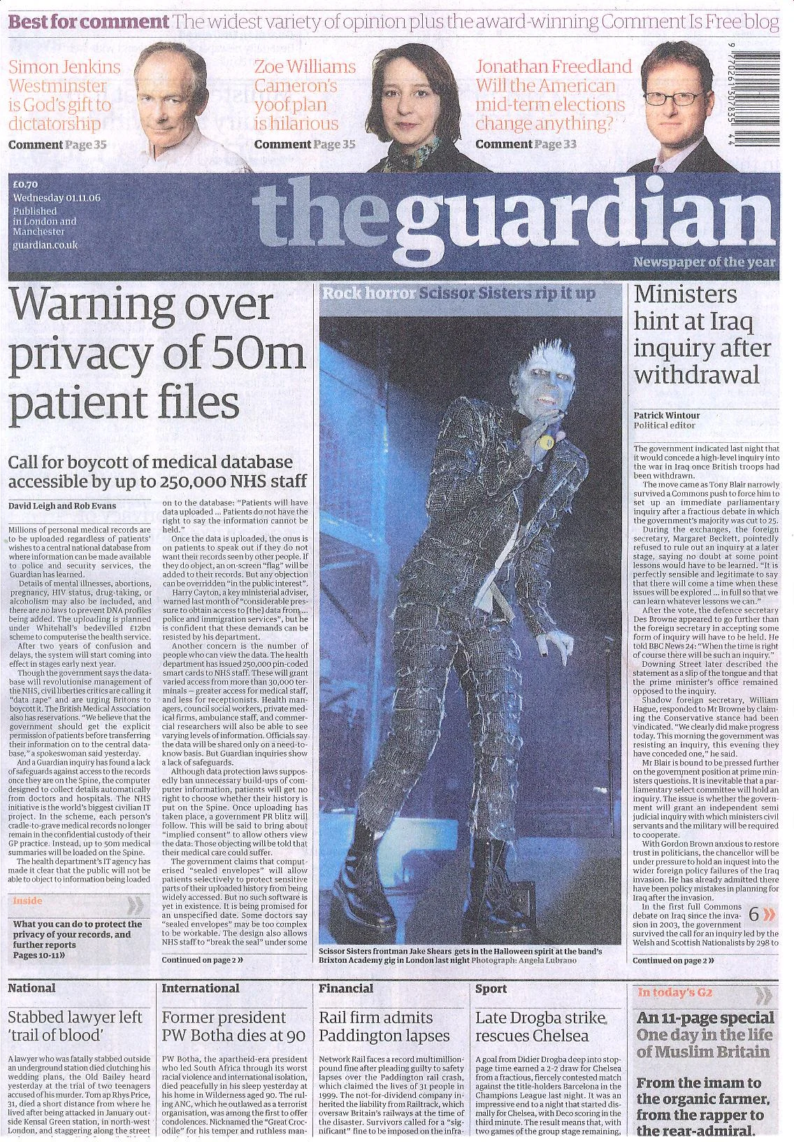 The Guardian - 1-11-06 - Halloween Show.jpg