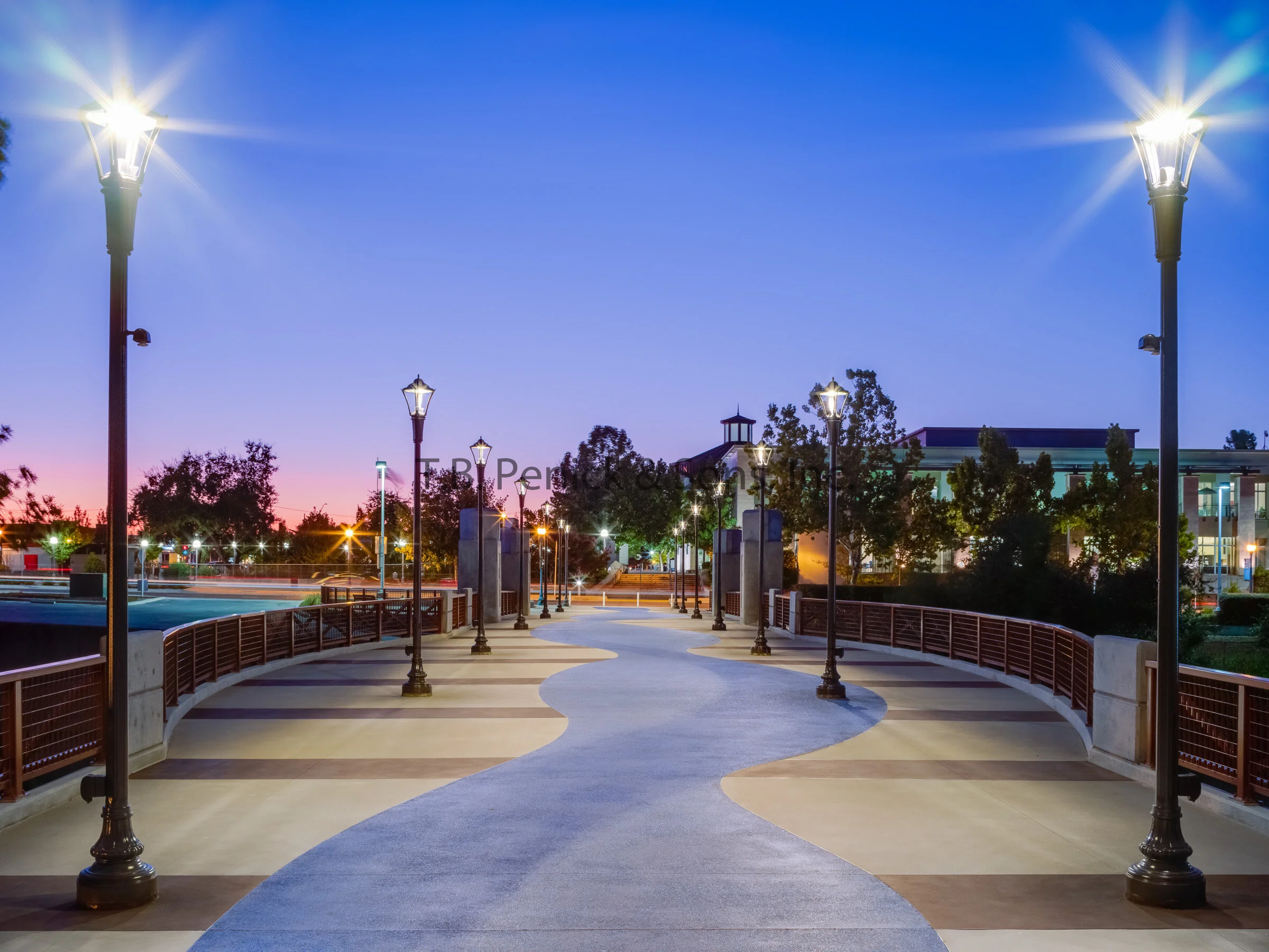 Roseville Downtown Bridge Lithocrete & Quarry Stone finish — T.B