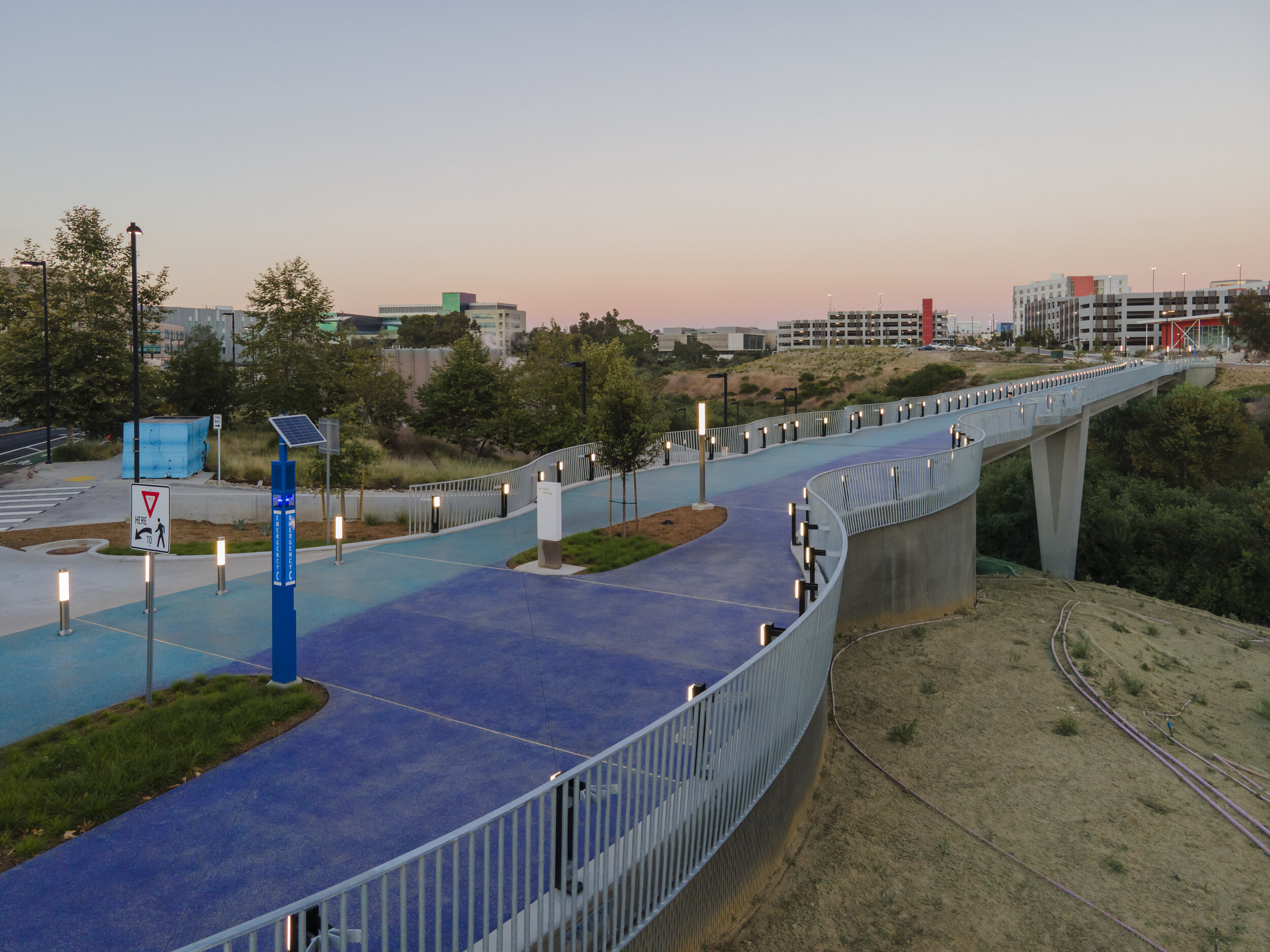 Studio E Architects, UC San Diego Mesa Housing Pedestrian & Bicycle Bridge