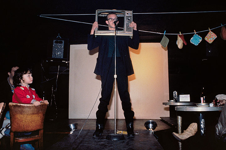 Keith Haring, Acts of Live Art at Club 57. 1980. Photograph by Joseph Szkodzinski. Courtesy the artist.