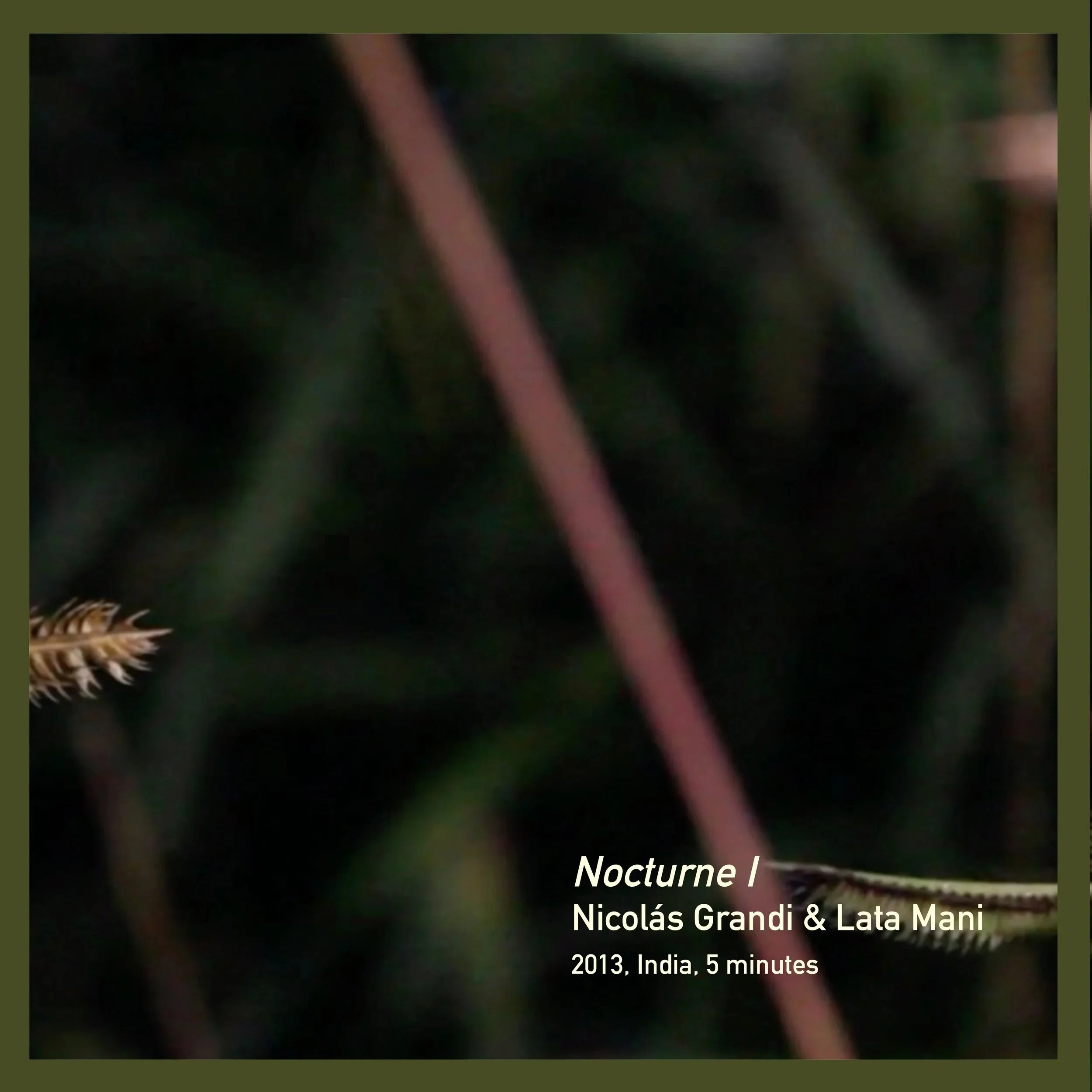 야상곡 I_Nocturne I _니콜라스 그랜디, 라타 마니_Nicolás Grandi and Lata Mani