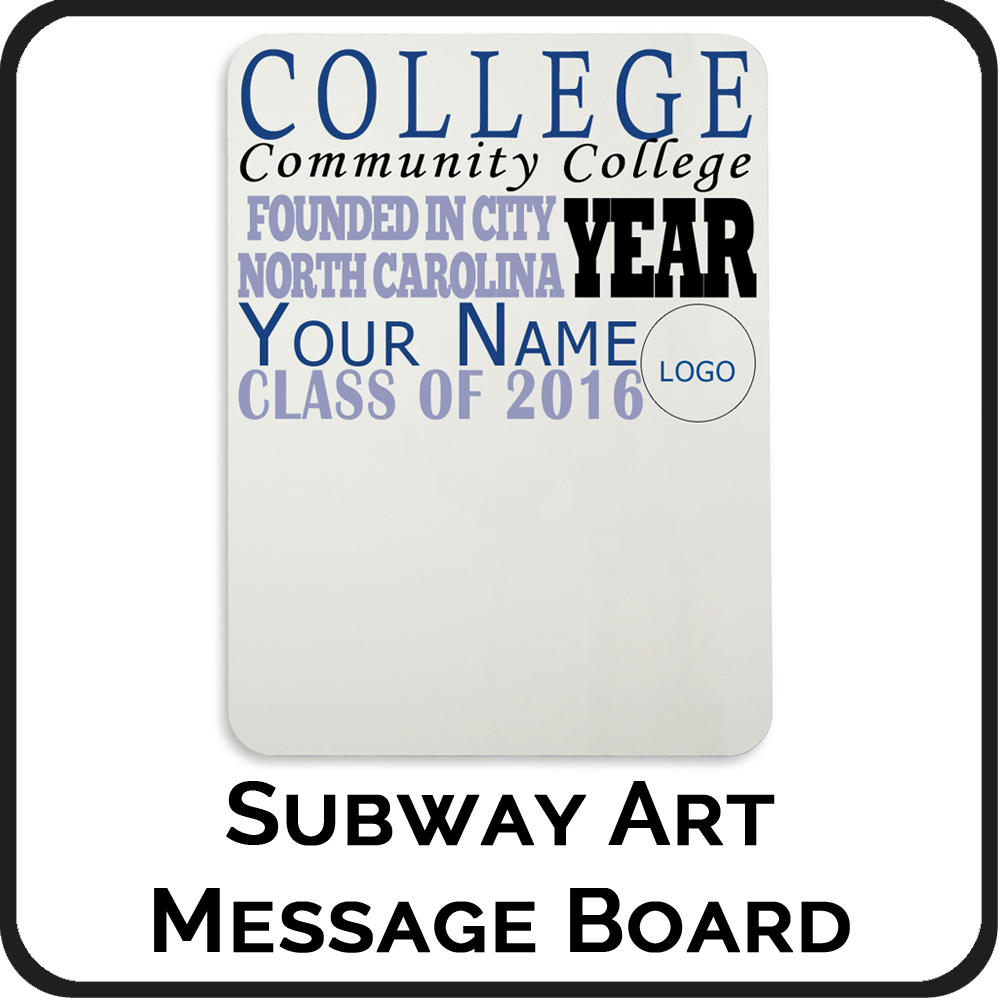 Personalized Subway Art Message Boards