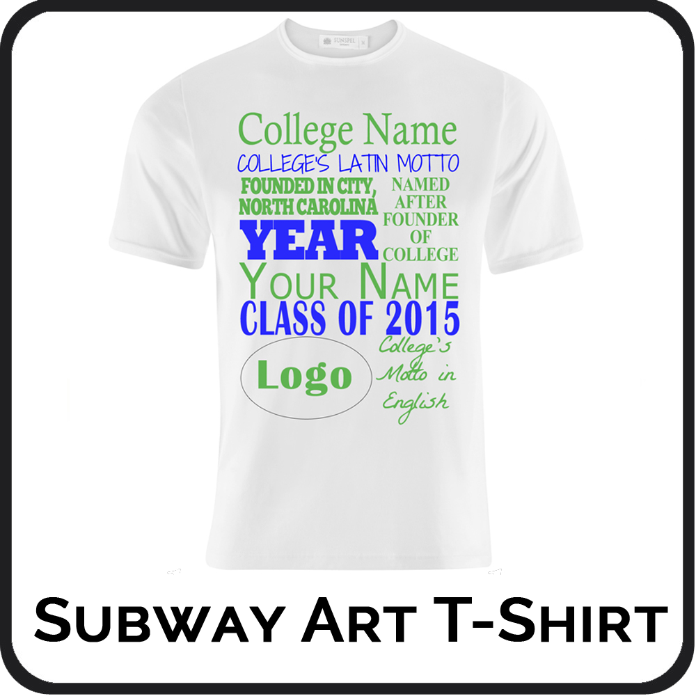 Personalized Subway Art T-Shirts